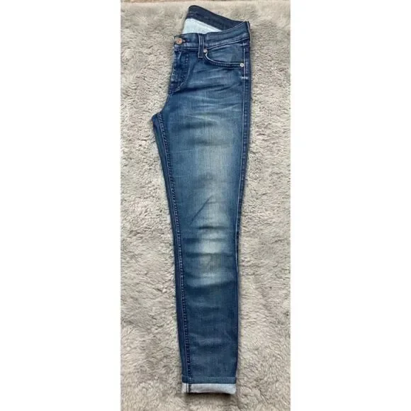 7 for all mankind the skinny medium wash jeans - Picture 3 of 6